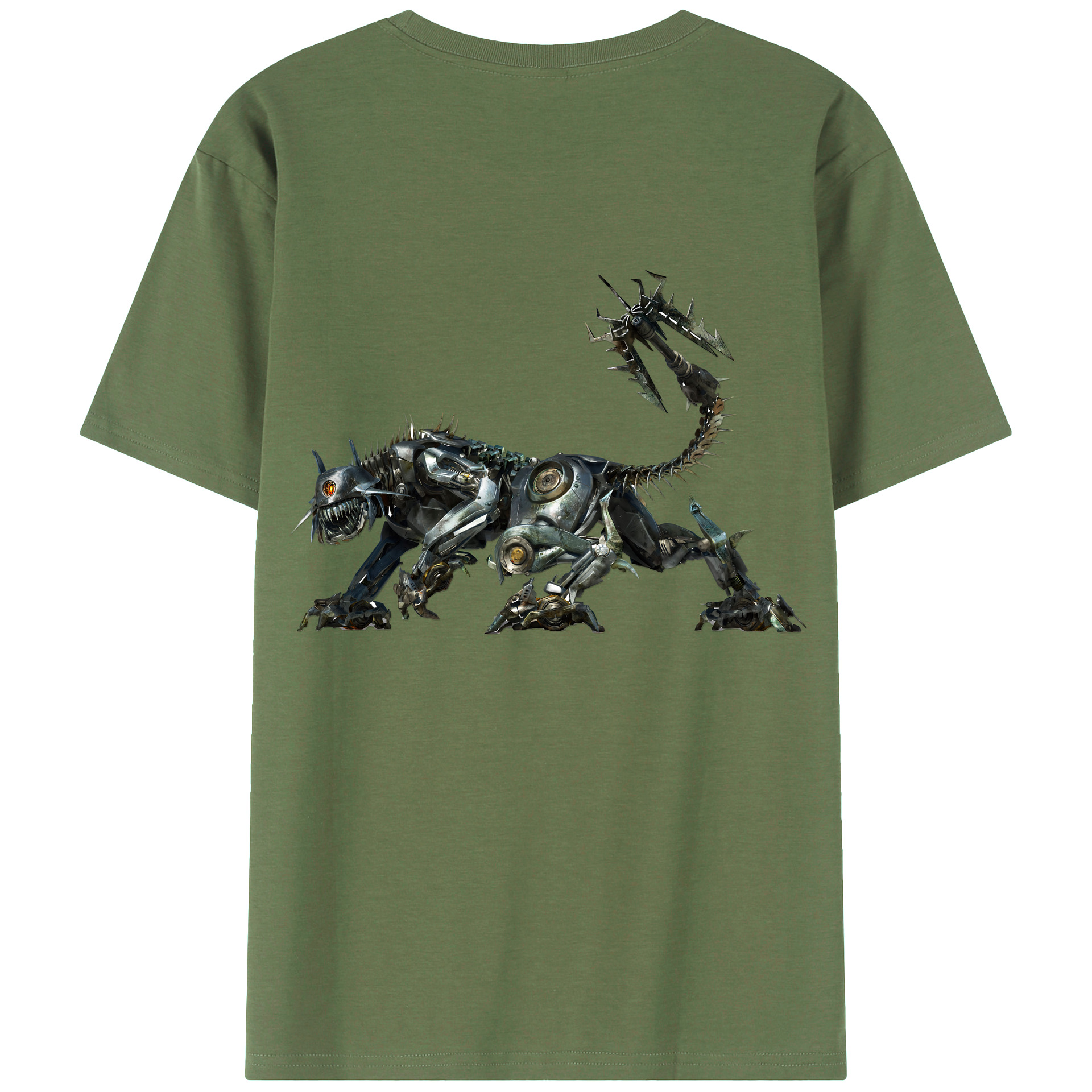（画像用） Transformers トランスフォーマー 綿100％ メンズ半袖Tシャツ（バックプリント） 通気性